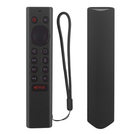 CHUNGHOP Protective Silicone Remote Cover for NVIDIA Shield TV Pro/4K HDR Remote Controller Washable Anti-Lost Remote Case with Remote-Black
