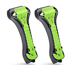 Luxtude Car Window Breaker,Glass Breaker and Seatbelt Cutter,Car Escape Tool,Premium Glass Hammer,2-in-1 Car Safety Hammer,Window Punch Seatbelt Cutter,Life Rescue Tools Kit, 2 Packs