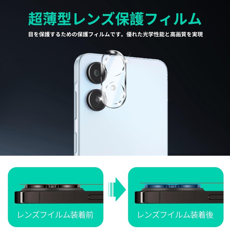 (Set of 3) Compatible with Galaxy A25 5G Camera Protection,