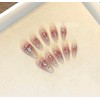 JIEADJIE Press On Nails (100% Handmade),Almonds, Droplet Shaped,Handmade Painted Nail