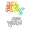 LZBRDY Happy Birthday Wishes Words Embossing Metal Cutting Dies for