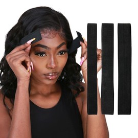 Lace Melting Band Elastic bands, Edges Lace Melting Band for Wigs,Styling Baby Hair Wig Bands For Keeping Wigs In Place Elastic Bands for Sewing Edge Laying Band (TypeA)