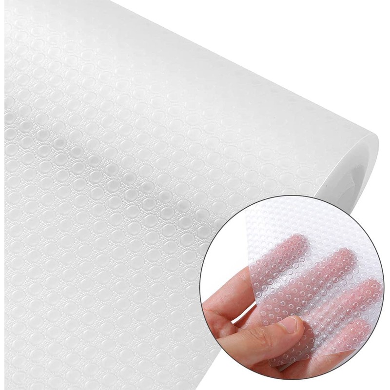 VIVIIHOO 3 Rolls Drawer Mat, Anti-Slip Mat, Fridge Insert, Dustproof
