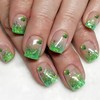 St. Patrick's Day Press on Nails Short Square Fake Nails