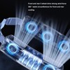 Wearable Waist Fan 3 Speeds Portable Mini USB Belt Fan