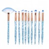 Makeup Brushes Set, 10PCS Crystal Makeup Brushe Professional Glitter Brushes