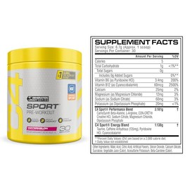 Cellucor C4 Sport Pre Workout Powder Watermelon - NSF Certified for Sport + Preworkout Energy Supplement for Men & Women - 135mg Caffeine + Creatine M
