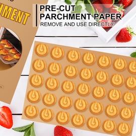 200 Pcs Parchment Paper Sheets, 12 x 16 Inches Air Fryer Disposable Paper Liners, Non-Stick Precut Parchment Paper for Baking, HOFHTD Unbleached Baking Papers for Cooking, Grilling, Roasting, Steaming
