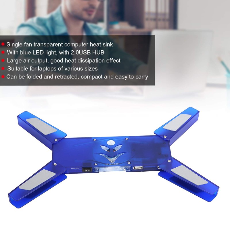 Laptop Cooling Pad Fan,2300 RMP Universal Cooling Pad Fan with