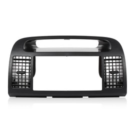 DOTCOM Upper Center Dash Trim Radio Bezel AC Air Vents Black Compatible with Toyota Camry 2002 2003 2004 2005 2006 Dash Radio Bezel