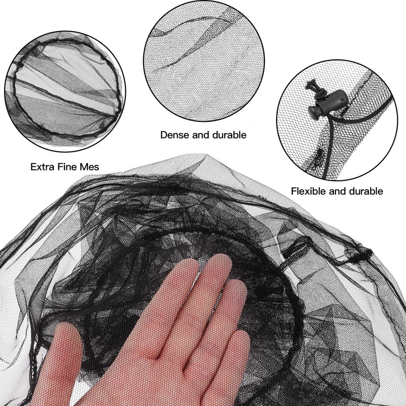 HESTYA 4 Pack Mosquito Net Face Mesh Net Protecting Head