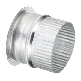 PATIKIL 3 Inch Duct Collar, 1 Pcs Duct Connector Flange Galvanized Iron Tight Vent Duct Fitting for Heating Cooling HVAC Ventilation Home Office