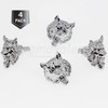 License Plate Bolts, 4 pcs Universal Wolf Style Stainless Steel