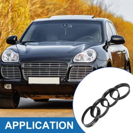 A ABSOPRO Hub Centric Rings 57.1mm to 54.1mm Plastic Black (Set of 4)