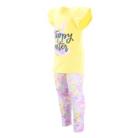 Unique Baby Conjunto de leggings de conejo de Pascua para niñas, Easter Egg, 4 Años