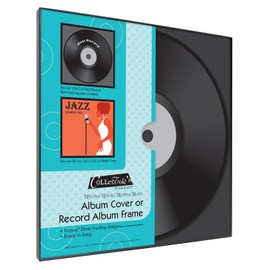 MCS Format Front-Loading Vinyl Record Frame, Album Frames for Vinyl Records, Black, 12.5 x 12.5, Single