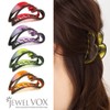 JewelVOX Hair Accessories Simple LOVE Heart Hair Claw Red Choose