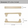 BESTNEWIE Large Wooden Door Pull Handle, 11.7 Inches - Suitable