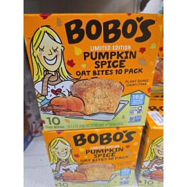 Bobo's Pumpkin Spice Oat  for Breakfast Healthy Plant Based Protein Energy Bar
