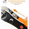 Amrocky Phillips Magnetic Screwdriver, 1/4" Mini Ratchet Wrench for Tight