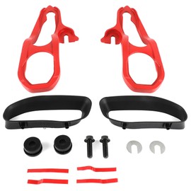 AUTOMUTO Heavy Duty New Front Tow Hooks Compatible with 2019-2020 for Ram 1500 Replace 82215268AB 68272945AB 68272944AB,Red