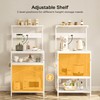 SUPERJARE Kitchen Bakers Rack with Power Outlet, Coffee Bar Table