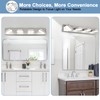 360° Rotate LED Bathroom Vanity Light Fixtures, 1600LM Acrylic Brushed