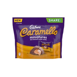 Cadbury Caramello Miniatures Milk Chocolate Caramel Candy Bag, 8 Oz