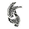 Wall Tattoo Hugin and Munin Black Wotan Ravens Odin 45