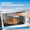 Tall Glass Microwave Splatter Cover for Food with Vent Hole