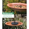 Eazielife Outdoor Bird Bath Lightweight Garden Birdbaths Freestanding Supports Antique