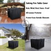 Saking Fire Pit Cover,30 Inch Square Firepit Covers Gas Fireplace
