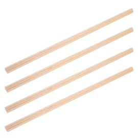 Kisangel Mini Dollhouse Accessories - 30Cm Wood Trim Molding Decorative for DIY Models 2Pcs Khaki Baseboard for Dollhouses and Playhouses