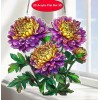 Unbranded Suncatcher Acrylic Purple Chrysanthemum Suncatcher - Garden Suncatcher (8"X8")