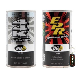 Motor God BG Platinum 44K Fuel System Cleaner & BG 109 EPR Engine Performance Restore– 11 Fl Oz Key Chain