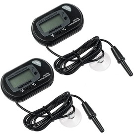 Zacro LCD Thermometer to Water Digital for Terrarium, Aquarium and Vivarium