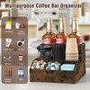 Kssiaz Kssiaz Coffee Station Organizer for Countertop, Wood Coffee Bar