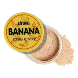 Polvo Fijador s.f.r Color Banana Mate Alta Cobertura Tono Traslúcido