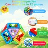 AOUVT 40 Pieces Magnetic Building Blocks, Learning Toy Made of