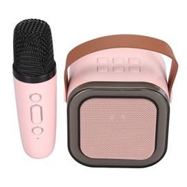 GOWENIC Portable Karaoke Machine, Mini Karaoke Machine for Kids Age 4 to 12, Bluetooth Speaker with Wireless Microphone and Dynamic Light, Christmas Birthday Gifts, for Girls Boys Kids