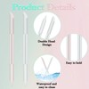 2 PCS Glass Cuticle Pusher with Leather Case, Cuticle Remover