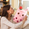 GWAWG Cute Cartoon Milk Tea Cup Plush Toy, Bubble Tea