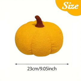 AIMALL Pumpkin Shaped Plush Cushion, 9.05 Inch Wide Colourful Home Decorative Pillow, Perfect for Sofa, Bay Window, and Indoor Use, Soft and Comfortable Fabric, Available in Six Shades