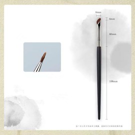 2 Pcs Multi-functional Eyeliner, Eyebrow Brush, Makeup Brush, Eyebrow Brush, Makeup Brush, Diagonal Type, Extra Fine, High-grade Fiber Hair, Portable, Easy to Use, Gentle, Easy to Draw, Eyeliner, Eyeshadow, Eyebrow Hairline, For Beginners & Professionals