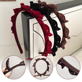 ZWWOGE 3 Stück Haarreif mit klammern,geflochtene Haarspangen,Hairstyle Hairpin,geflochtene Stirnbänder,frisurenhilfe,Haarnadeln Friseurbedarf