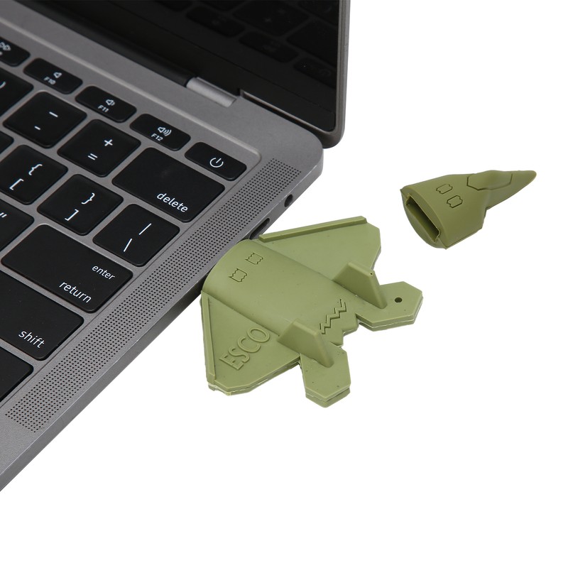 USB Flash Drive Green Cartoon Fighter Doll Portable Storage Memory