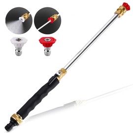 Upgraded Jet Nozzle Power Washer for Garden Hose,Jet Nozzle for High Pressure Hose with 2 High-Pressure Jet Nozzles | High Pressure Washer Tools