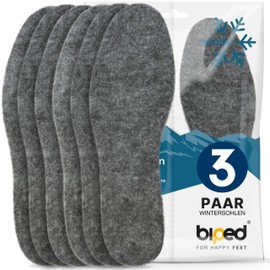 Biped 3 Pairs of Extra-Thick Felt Insoles - Insulating & Durable (z1014) 42