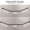 Diamond Shaped Corner Shower Curtain Rod, [Both Sides: 22"-34.8", Middle: