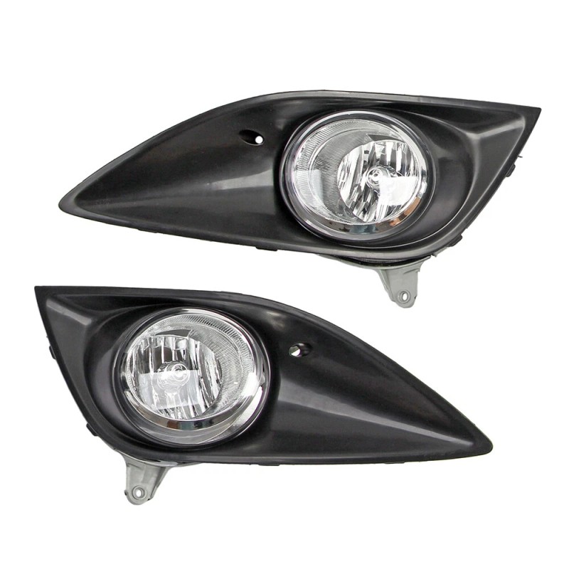 Cahuczlhoz Pair Fog Lamp W/Bezel Kit LH+RH For 2013-2016 Hyundai
